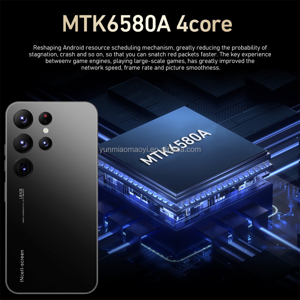NEW competitive price Android Smartphone Android Mobile Phones Dual SIM S23 Ultra 3G net Phone 6.53 Inch 2Gb + 16GB